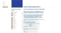 Desktop Screenshot of firmen.sofortauskunft.info